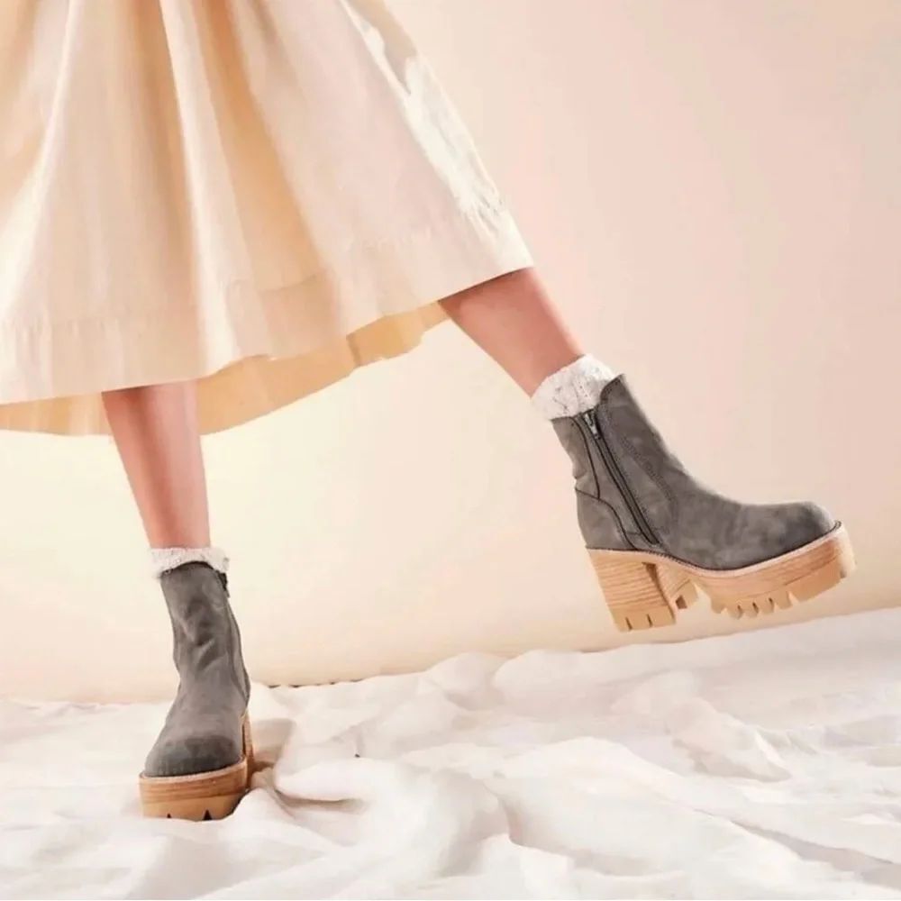 Free People Preston Platform Ankle Boots